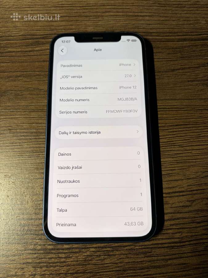 iPhone 12 64gb - nuotraukos Nr. 5
