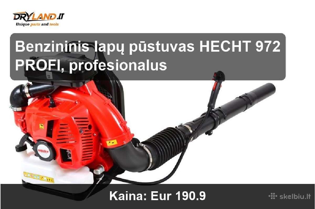 Efektyvūs lapų pūstuvai ir siurbliai – Hecht - nuotraukos Nr. 8