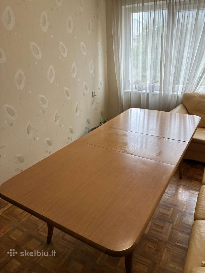 Išskleidžiamas medinis valgomojo stalas - nuotraukos Nr. 2