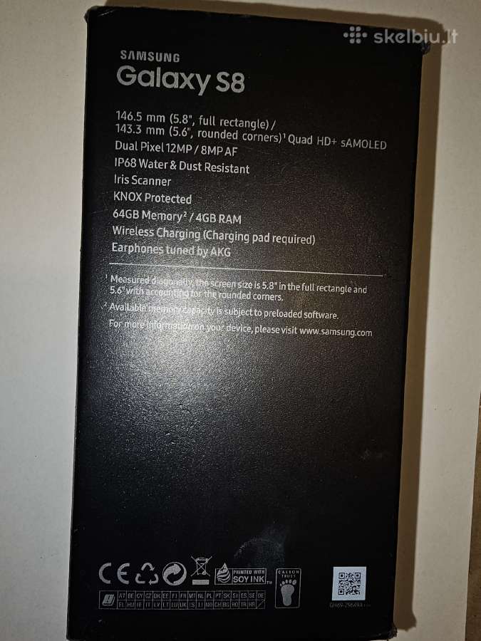 Samsung galaxy s8 (sm-g950f 64gb) - nuotraukos Nr. 2