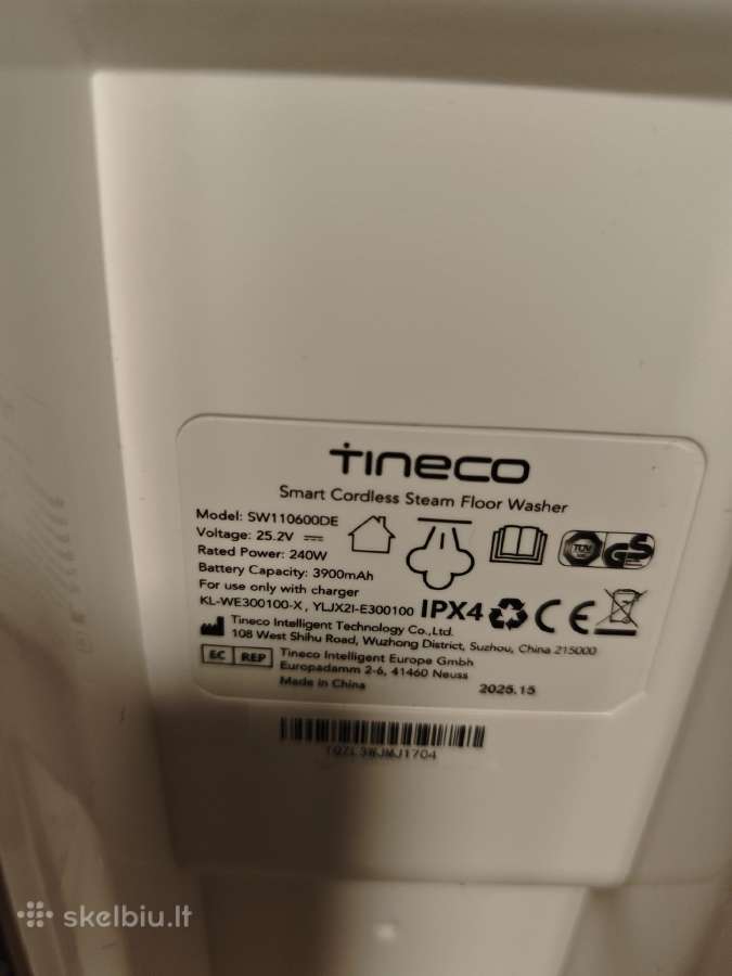 Tineco s7 steam garinis dulkių siurblys šluota 3-1 - nuotraukos Nr. 4