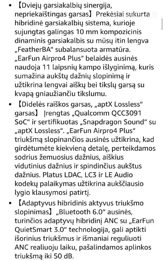 Earfun pro 4 plus - nuotraukos Nr. 6