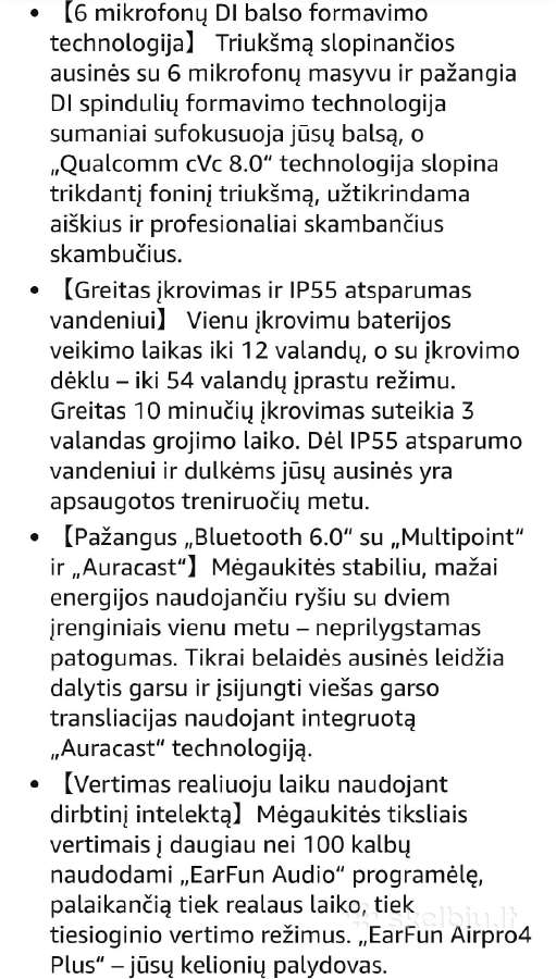 Earfun pro 4 plus - nuotraukos Nr. 7