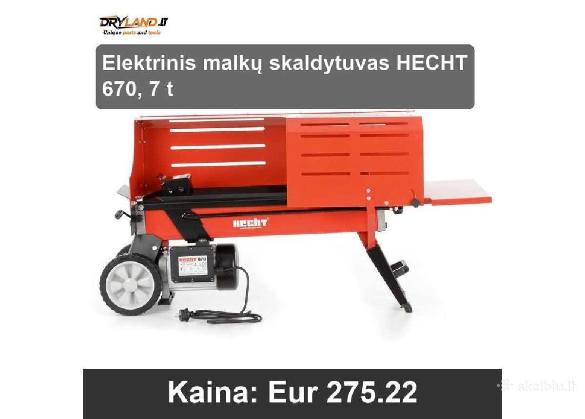 Hecht malkų skaldyklės efektyvus ruošimas žiemai - nuotraukos Nr. 9