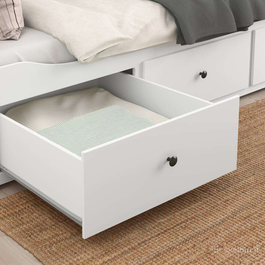 Hemnes Kušetė su 3 stalčiais - nuotraukos Nr. 3