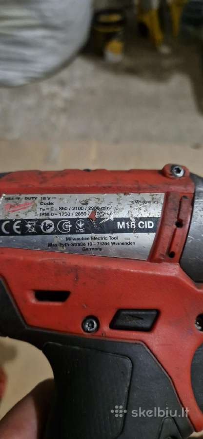 Milwaukee M18 suktuvai, akum ir krovikli - nuotraukos Nr. 3