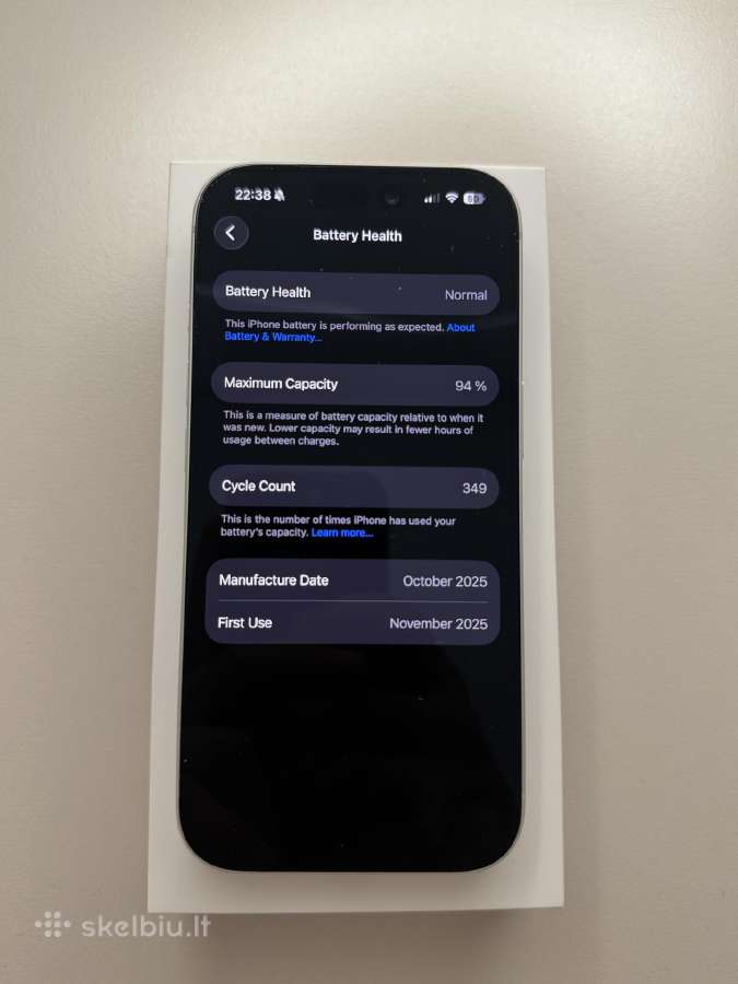 Parduodu iPhone 17 Pro 256 GB, Silver spalvos - nuotraukos Nr. 4