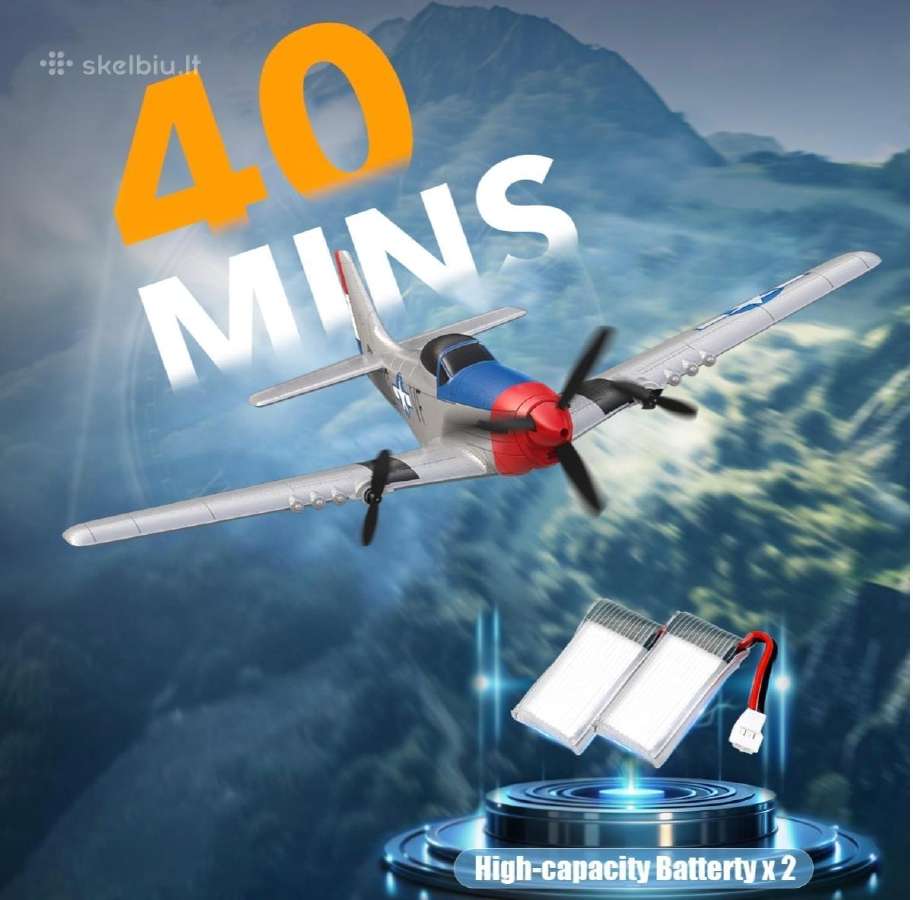 Radio bangomis valdomas lektuvas Mustangas - nuotraukos Nr. 3
