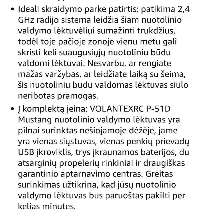 Radio bangomis valdomas lektuvas Mustangas - nuotraukos Nr. 5
