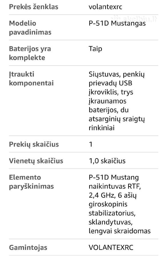 Radio bangomis valdomas lektuvas Mustangas - nuotraukos Nr. 6
