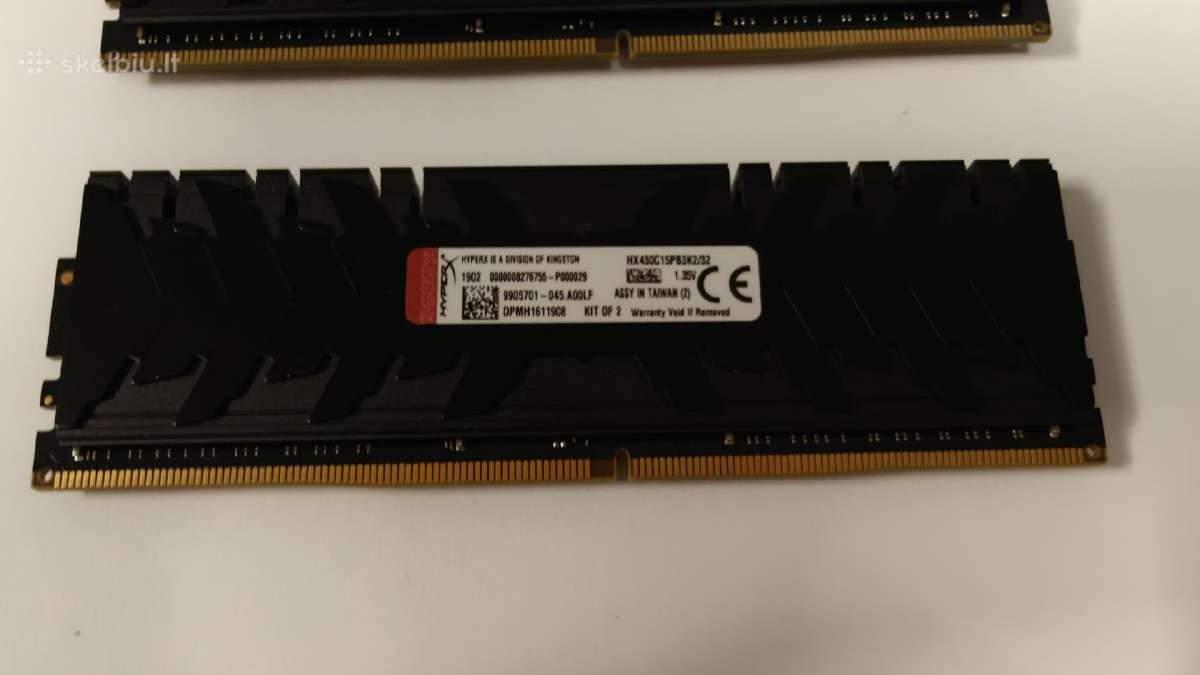 Hyperx Predator Ddr4 32gb (2x16gb) 3000mhz Cl15 - nuotraukos Nr. 4