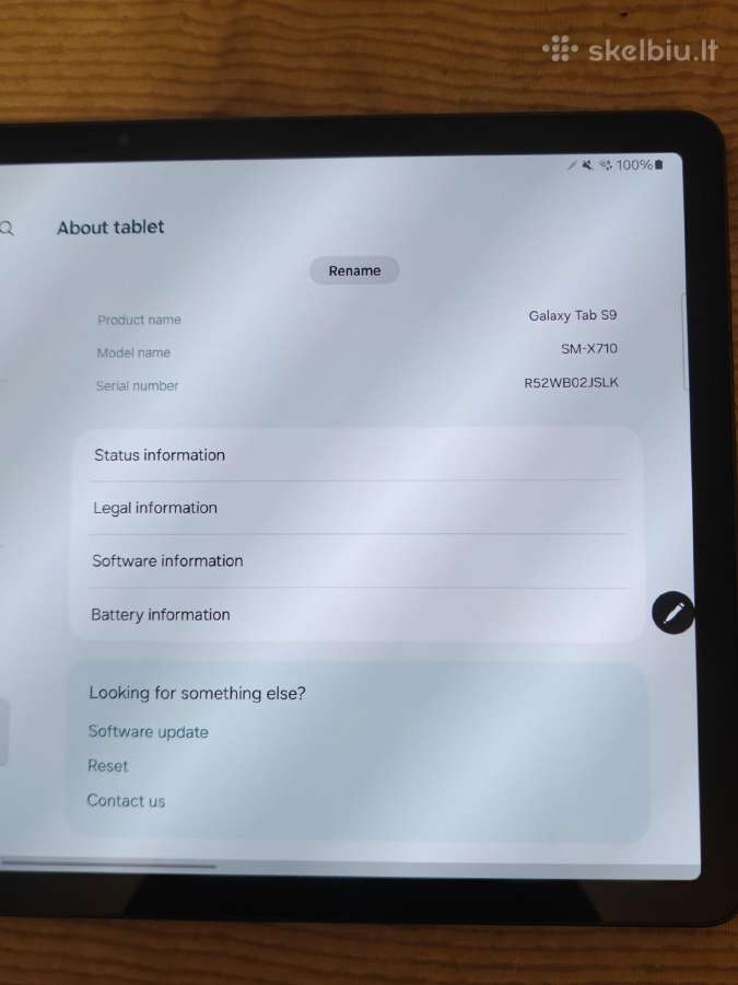 Samsung tab s9 WiFi 128gb/8gb - nuotraukos Nr. 6