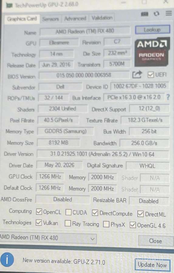 Mainau/parduodu Amd Radeon Rx 480 (8gb) - nuotraukos Nr. 3