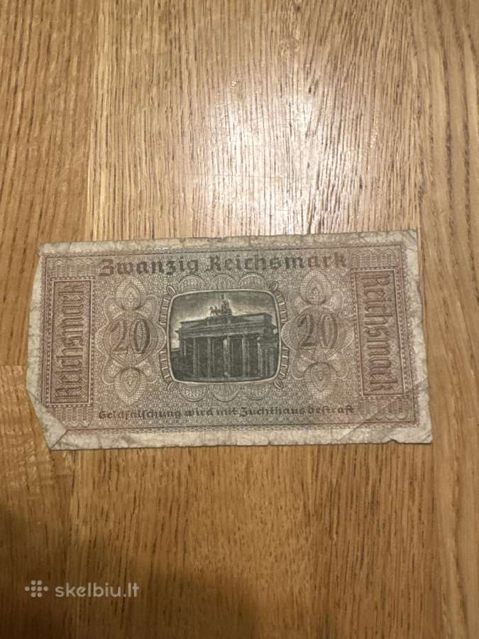 3 Reicho okupacinis banknotas - nuotraukos Nr. 2