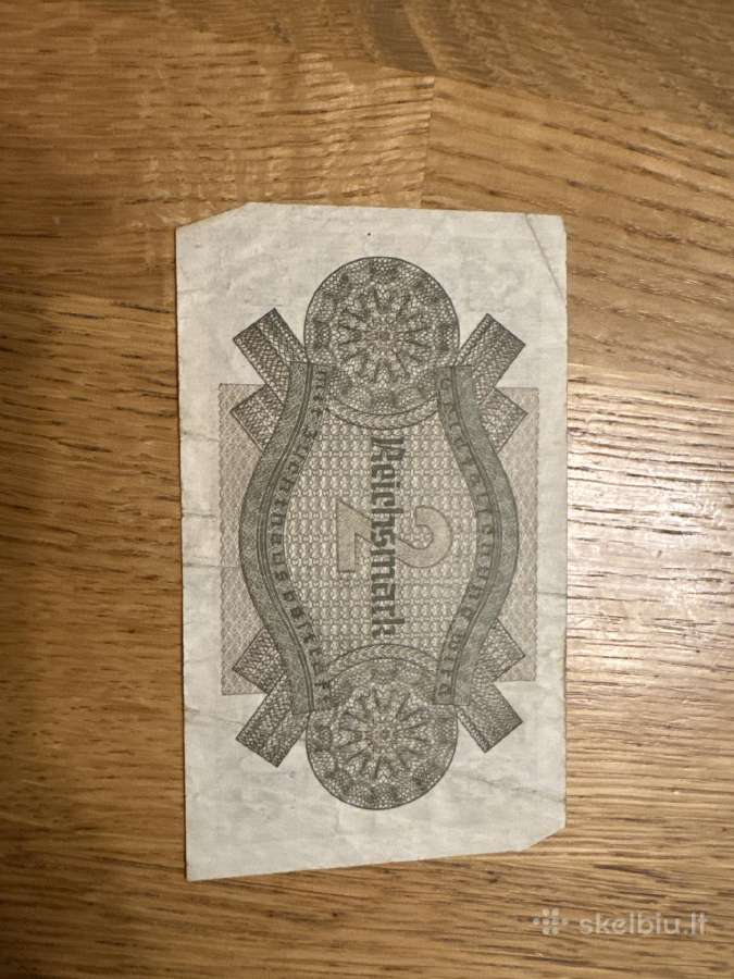 Vokietijos 2 reichsmark banknotas - nuotraukos Nr. 2
