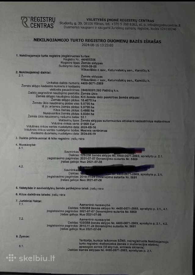 Aukšto derlingumo 10,4ha sklypas - nuotraukos Nr. 2