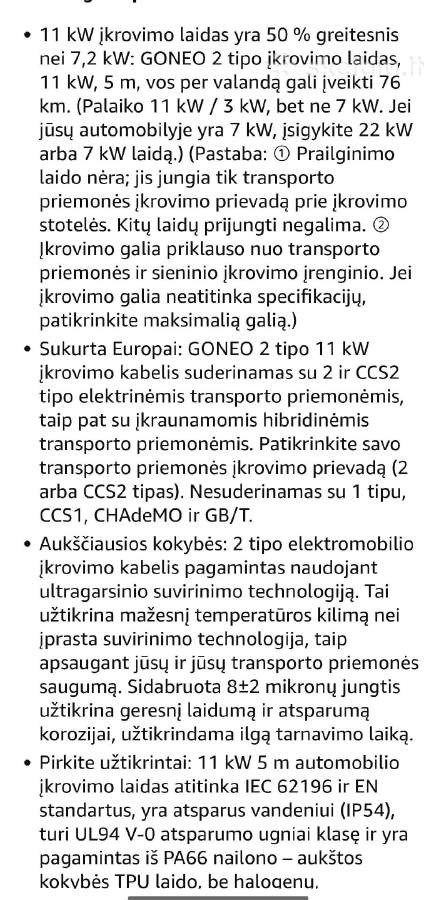 Elektromobilio įkrovimo kabelis, Įkroviklis - nuotraukos Nr. 4