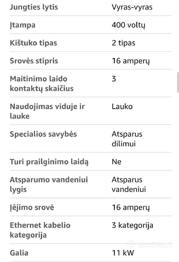 Elektromobilio įkrovimo kabelis, Įkroviklis - nuotraukos Nr. 7
