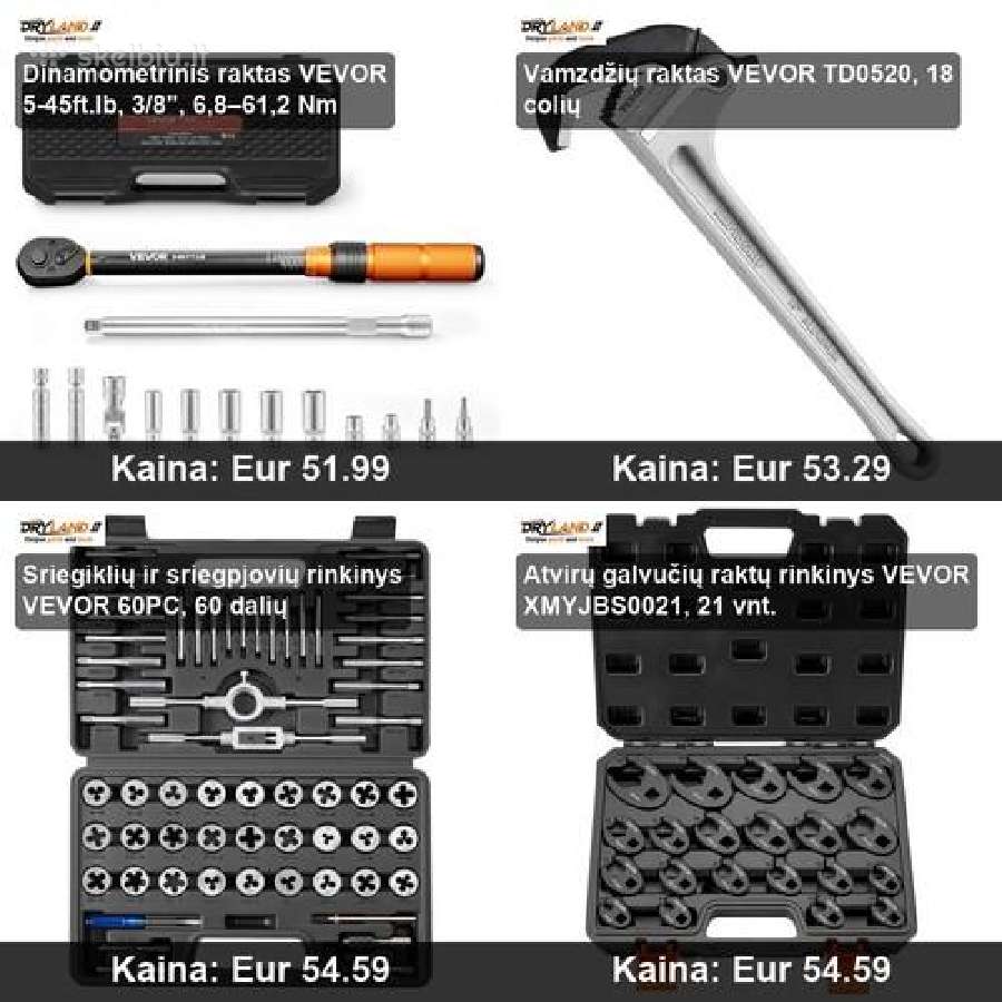 Nuo veržliasukio iki specializuotų raktų rinkinių - nuotraukos Nr. 13