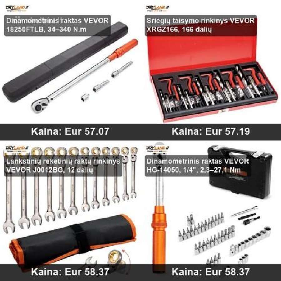 Nuo veržliasukio iki specializuotų raktų rinkinių - nuotraukos Nr. 16