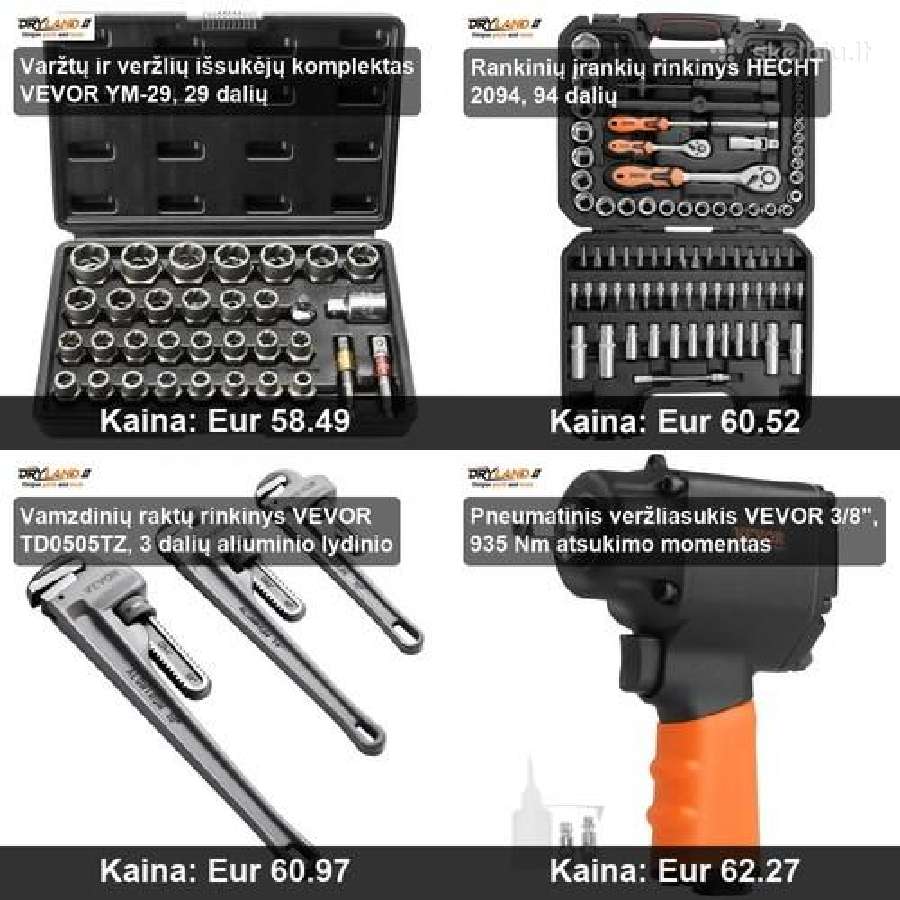 Nuo veržliasukio iki specializuotų raktų rinkinių - nuotraukos Nr. 17
