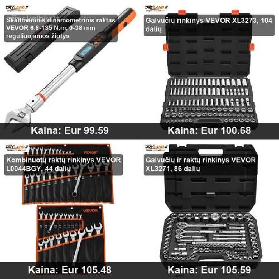 Nuo veržliasukio iki specializuotų raktų rinkinių - nuotraukos Nr. 31
