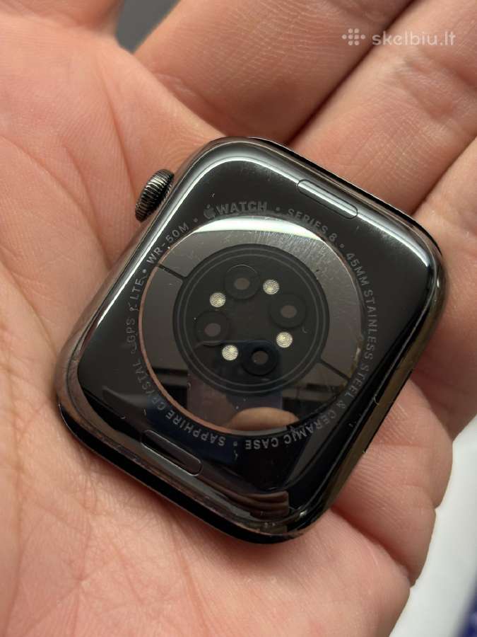 Apple Watch 8 45 Stainless Steel - nuotraukos Nr. 3