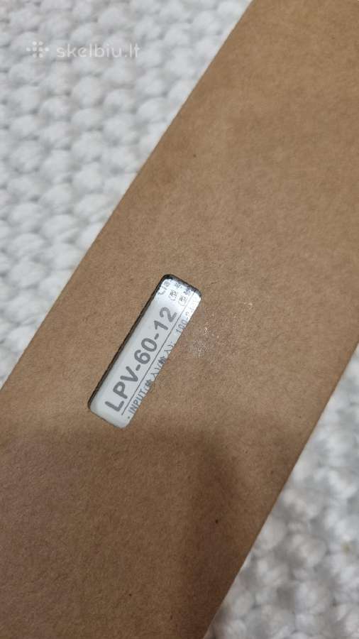 LED transformatorius Mean Well 60w, 12v - Naujas - nuotraukos Nr. 2