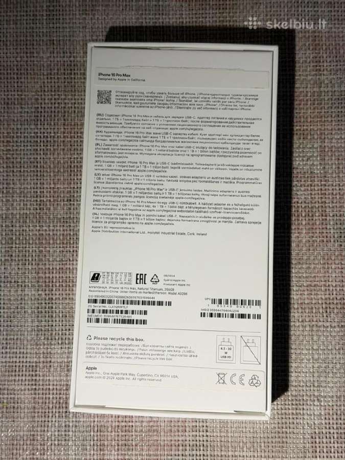 Apple iPhone 16 Pro Max 256gb Natural Titanium - nuotraukos Nr. 3