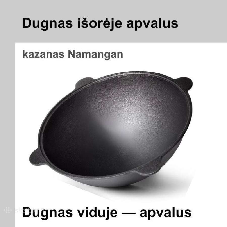 Ketaus kazanai 8–16 l, krosnelė ir priedai - nuotraukos Nr. 2