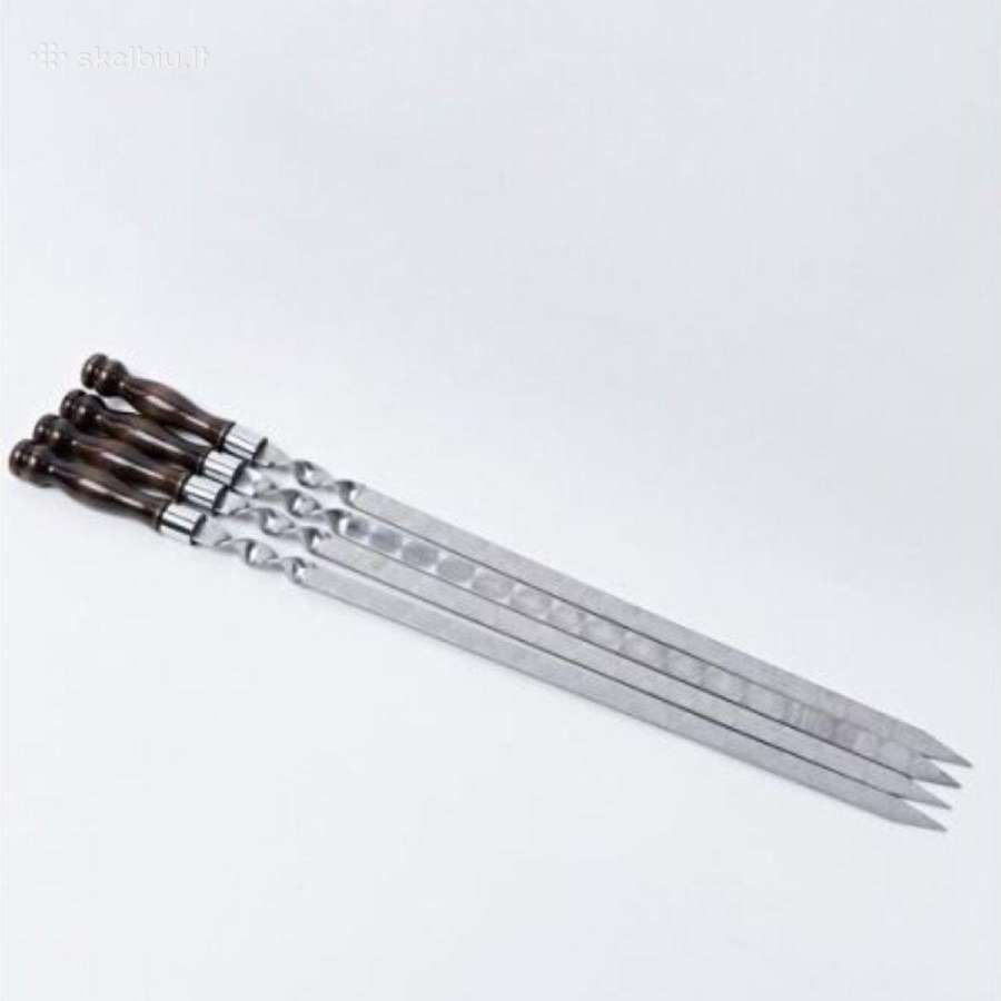 Iešmai su medinėmis rankenomis, 6 vnt., 40–50 cm - nuotraukos Nr. 3