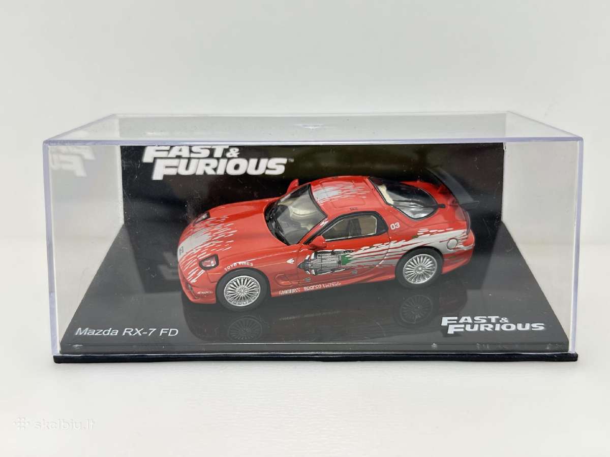 Mazda Rx-7 Fd 1993 Dominic Toretto raudona 1:43 - nuotraukos Nr. 2