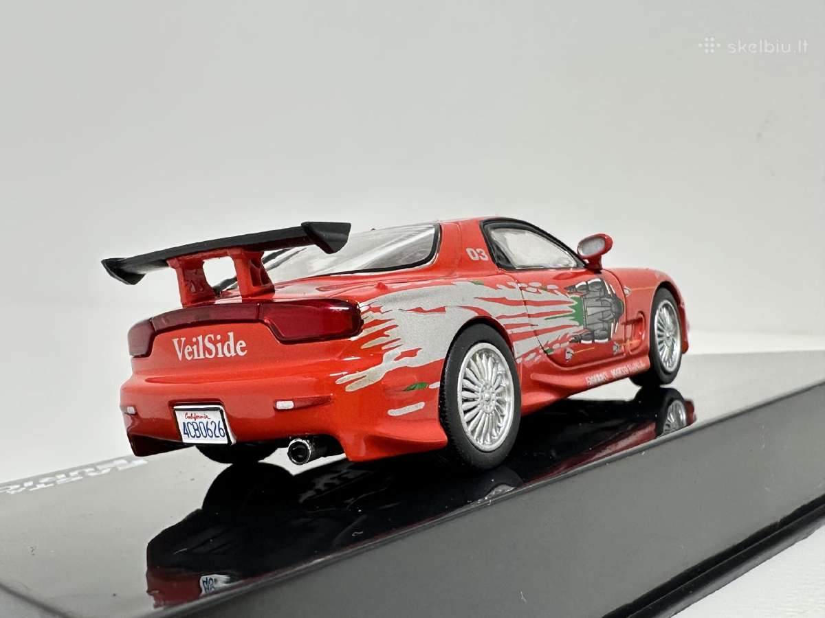 Mazda Rx-7 Fd 1993 Dominic Toretto raudona 1:43 - nuotraukos Nr. 5