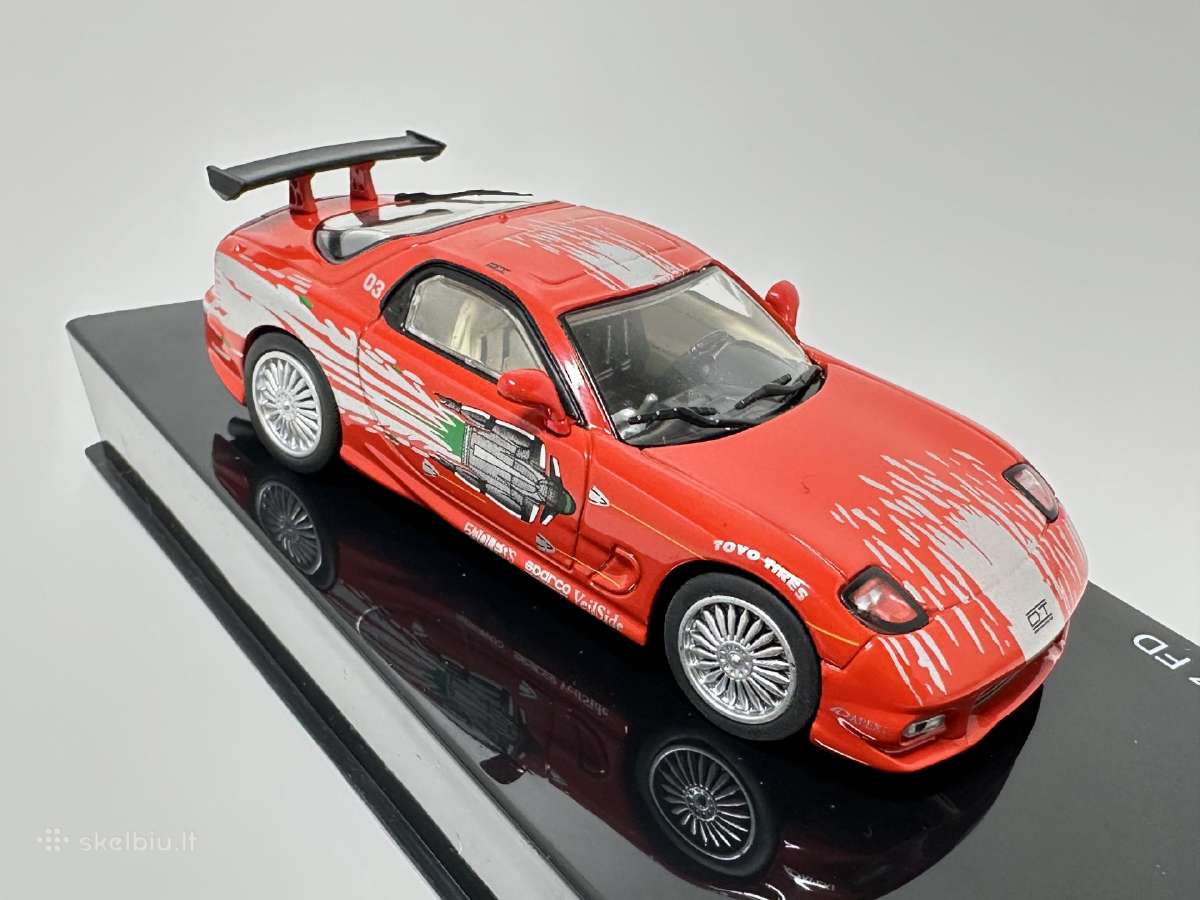 Mazda Rx-7 Fd 1993 Dominic Toretto raudona 1:43 - nuotraukos Nr. 6