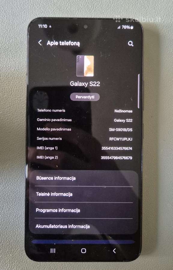 Samsung S22 - nuotraukos Nr. 6