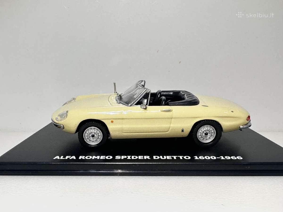 Alfa Romeo Spider Duetto 1600-1966 smėlio 1:43 - nuotraukos Nr. 3