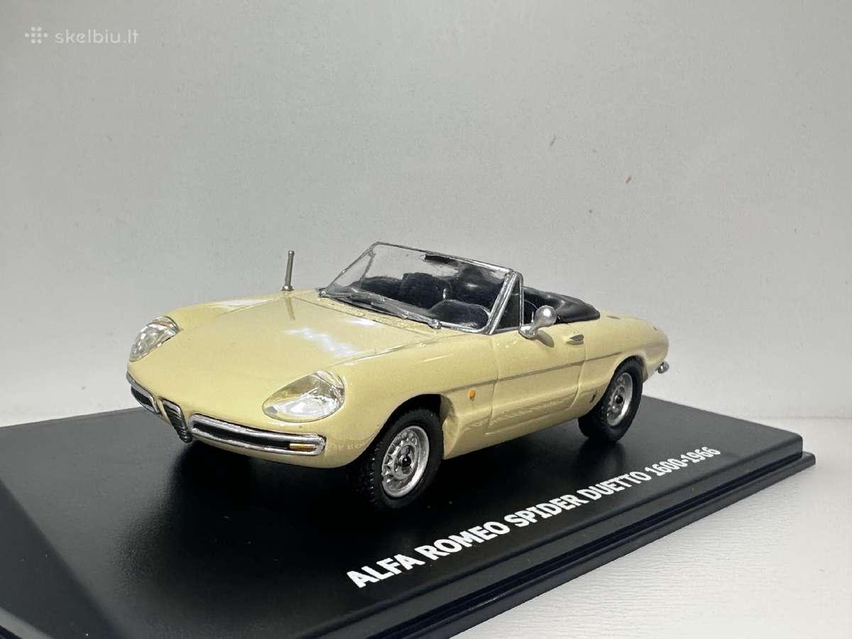 Alfa Romeo Spider Duetto 1600-1966 smėlio 1:43 - nuotraukos Nr. 4