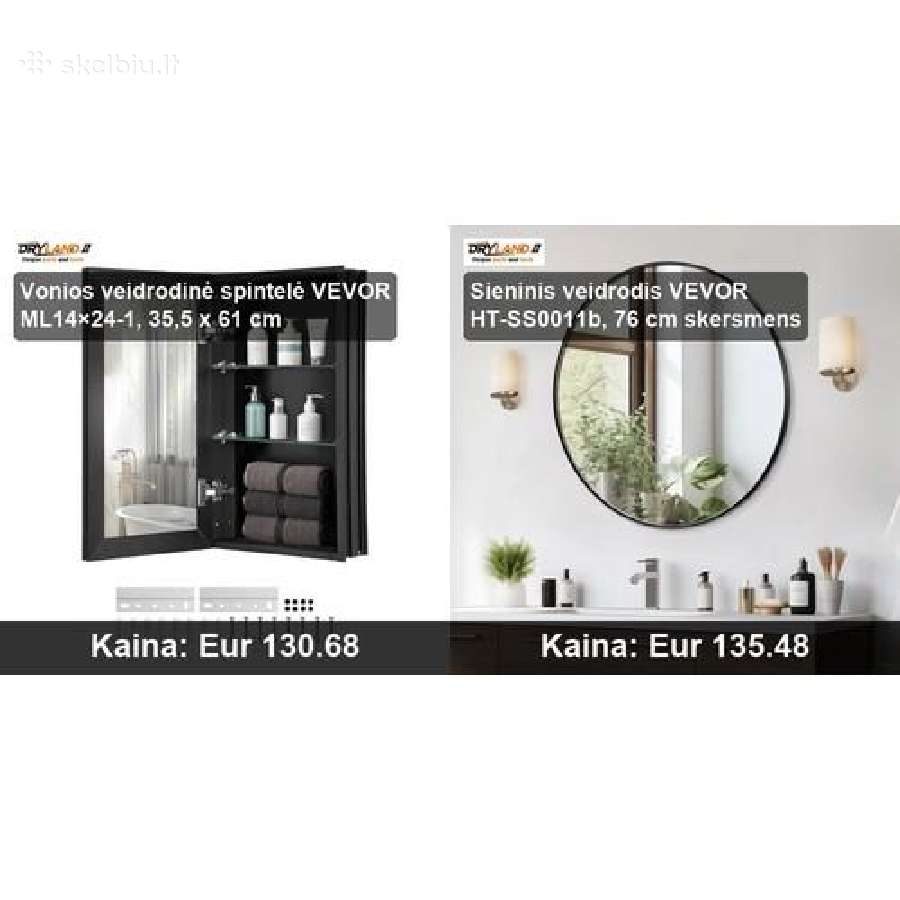 LED veidrodžiai ir vonios spintelės elegancija - nuotraukos Nr. 20
