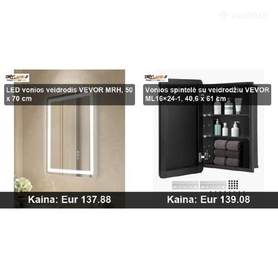 LED veidrodžiai ir vonios spintelės elegancija - nuotraukos Nr. 21