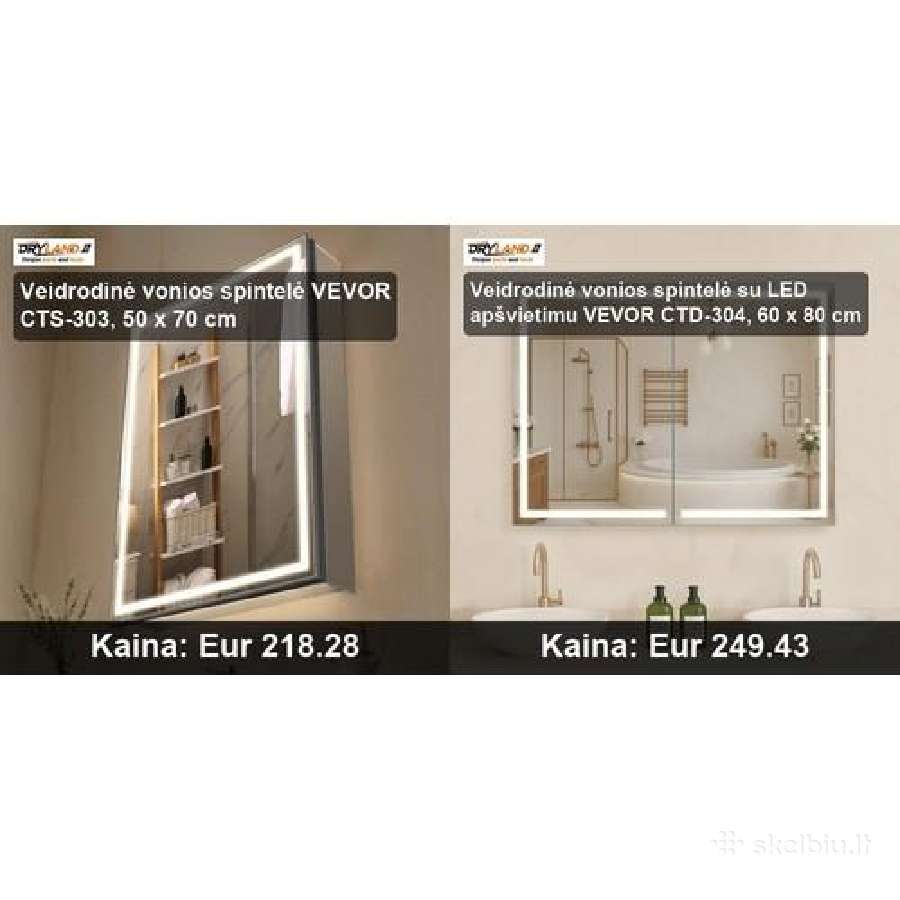 LED veidrodžiai ir vonios spintelės elegancija - nuotraukos Nr. 25