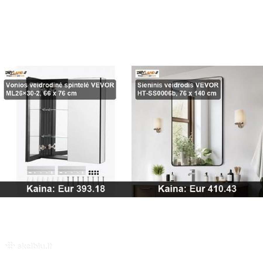 LED veidrodžiai ir vonios spintelės elegancija - nuotraukos Nr. 30