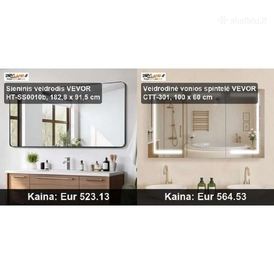 LED veidrodžiai ir vonios spintelės elegancija - nuotraukos Nr. 32