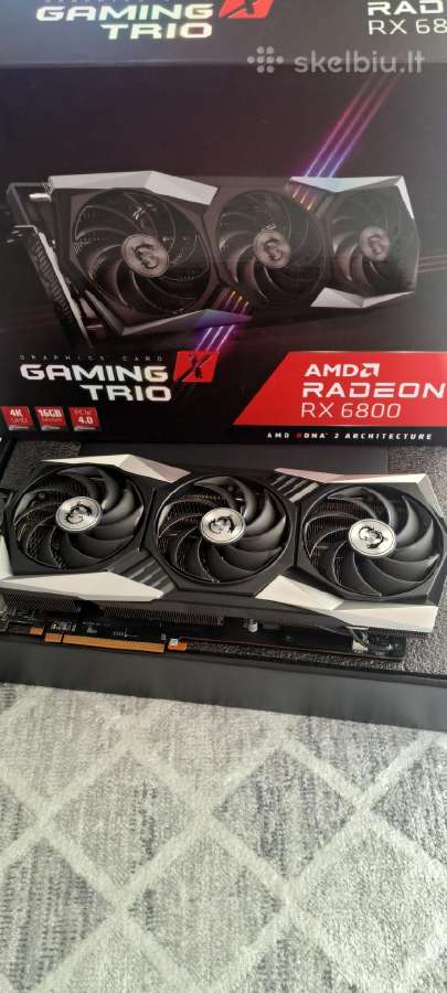 Msi Radeon Rx 6800 Gaming X Trio 16gb - nuotraukos Nr. 2
