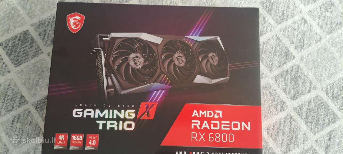 Msi Radeon Rx 6800 Gaming X Trio 16gb - nuotraukos Nr. 4