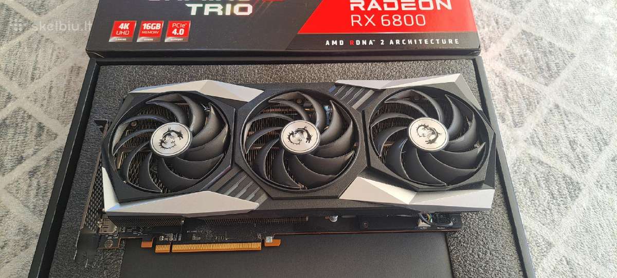Msi Radeon Rx 6800 Gaming X Trio 16gb - nuotraukos Nr. 8