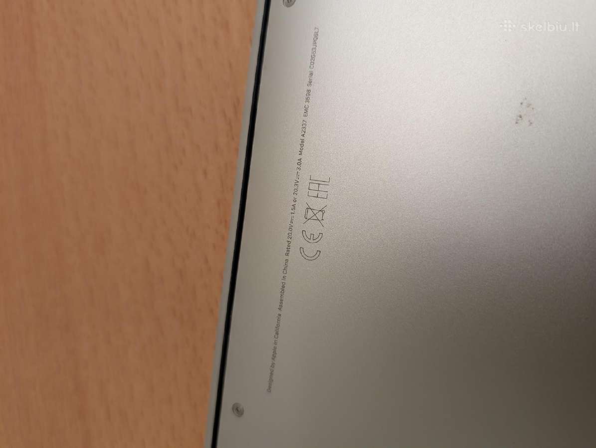 MacBook Air M1 A2337, neisijungia, donoras - nuotraukos Nr. 3