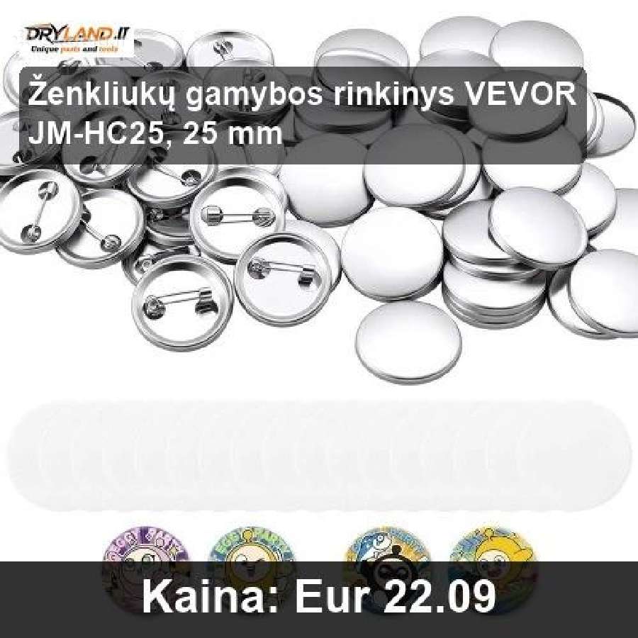 Vevor – kūrybiškumo įrankiai, ženkliukų aparatas - nuotraukos Nr. 3