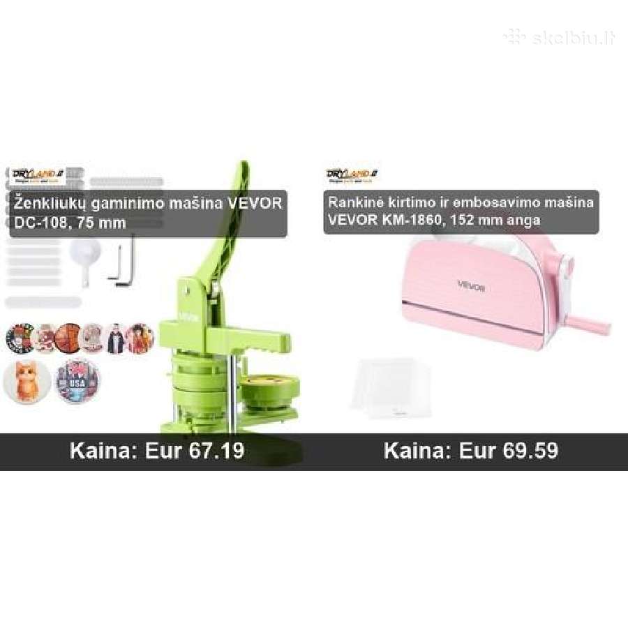 Vevor – kūrybiškumo įrankiai, ženkliukų aparatas - nuotraukos Nr. 18