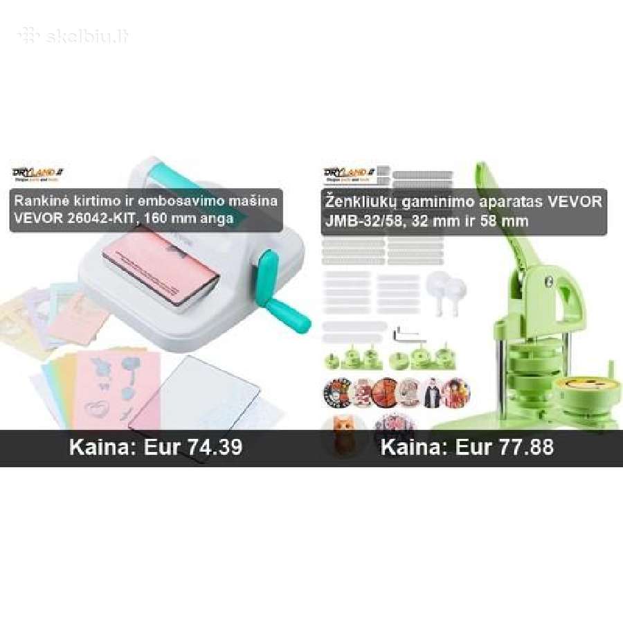 Vevor – kūrybiškumo įrankiai, ženkliukų aparatas - nuotraukos Nr. 21