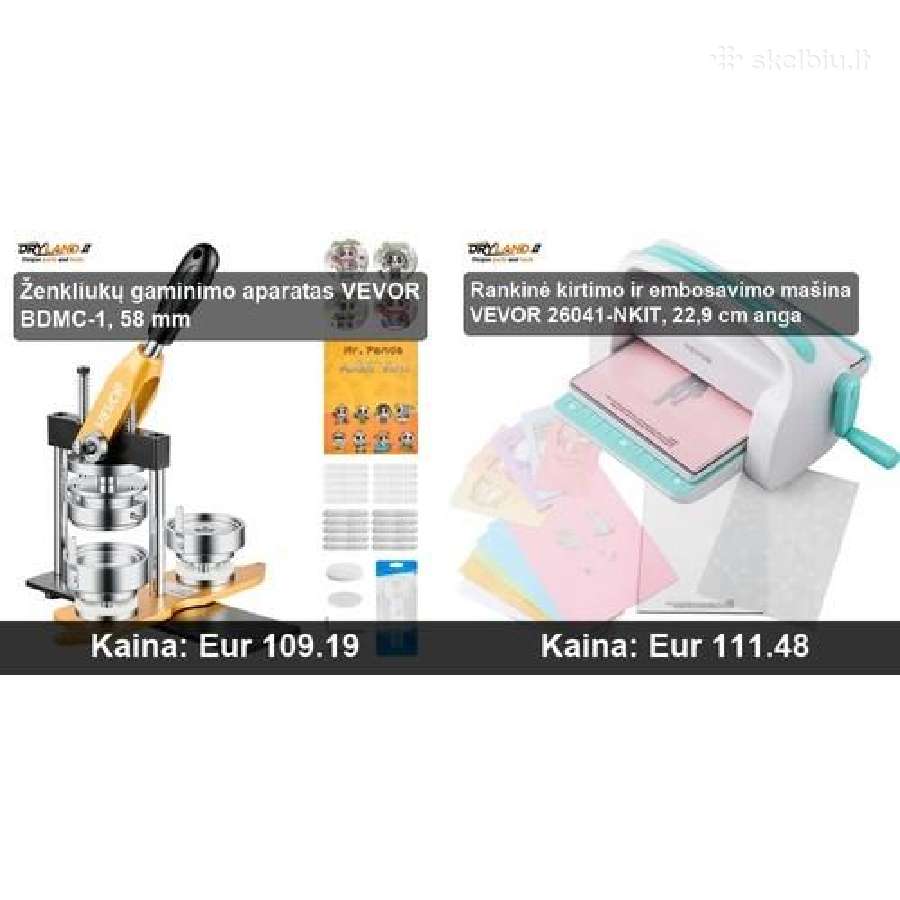 Vevor – kūrybiškumo įrankiai, ženkliukų aparatas - nuotraukos Nr. 27